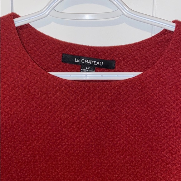 Red long sleeve crop top - Picture 2 of 4